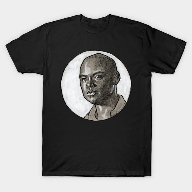 Capheus Van Damme T-Shirt by mancha